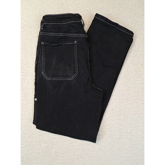 Hot Topic Jeans Mens Size 30 x 32 Black Wide Leg Hip Hop Grunge - Picture 1 of 8